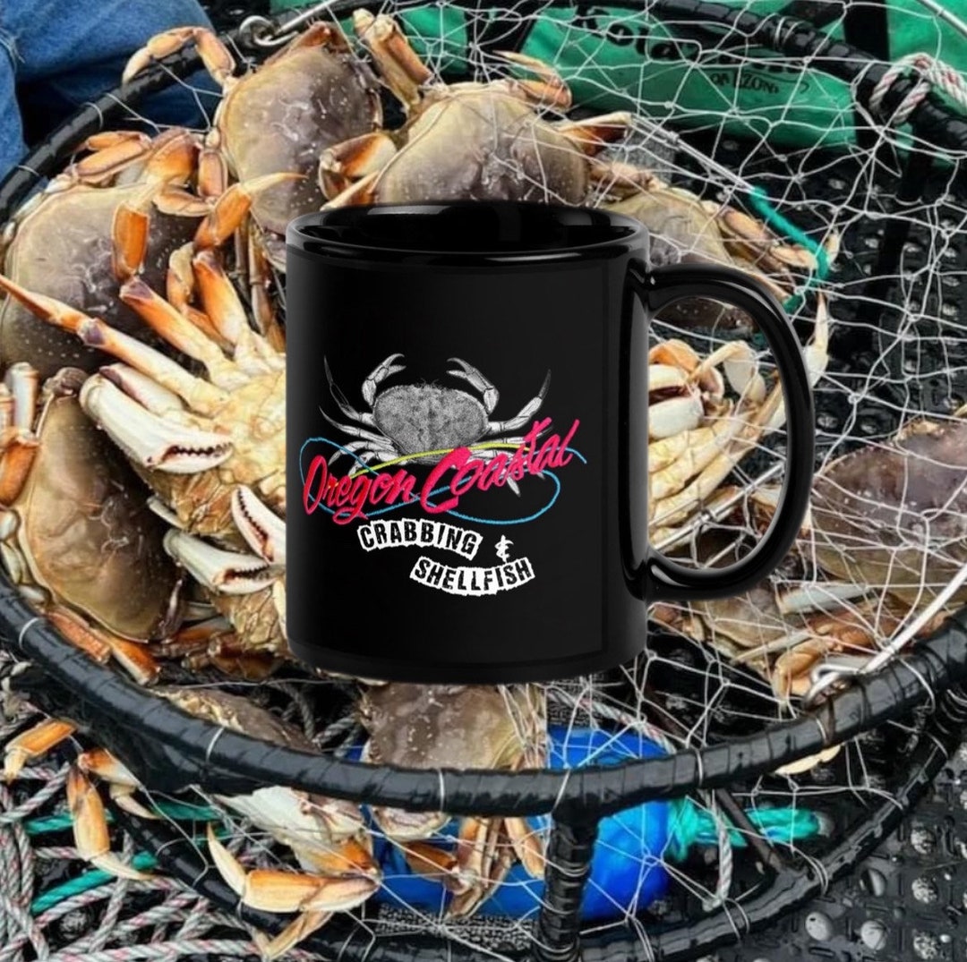 Oregon Coastal Crabbing and Shellfish Community Black Mug - Etsy