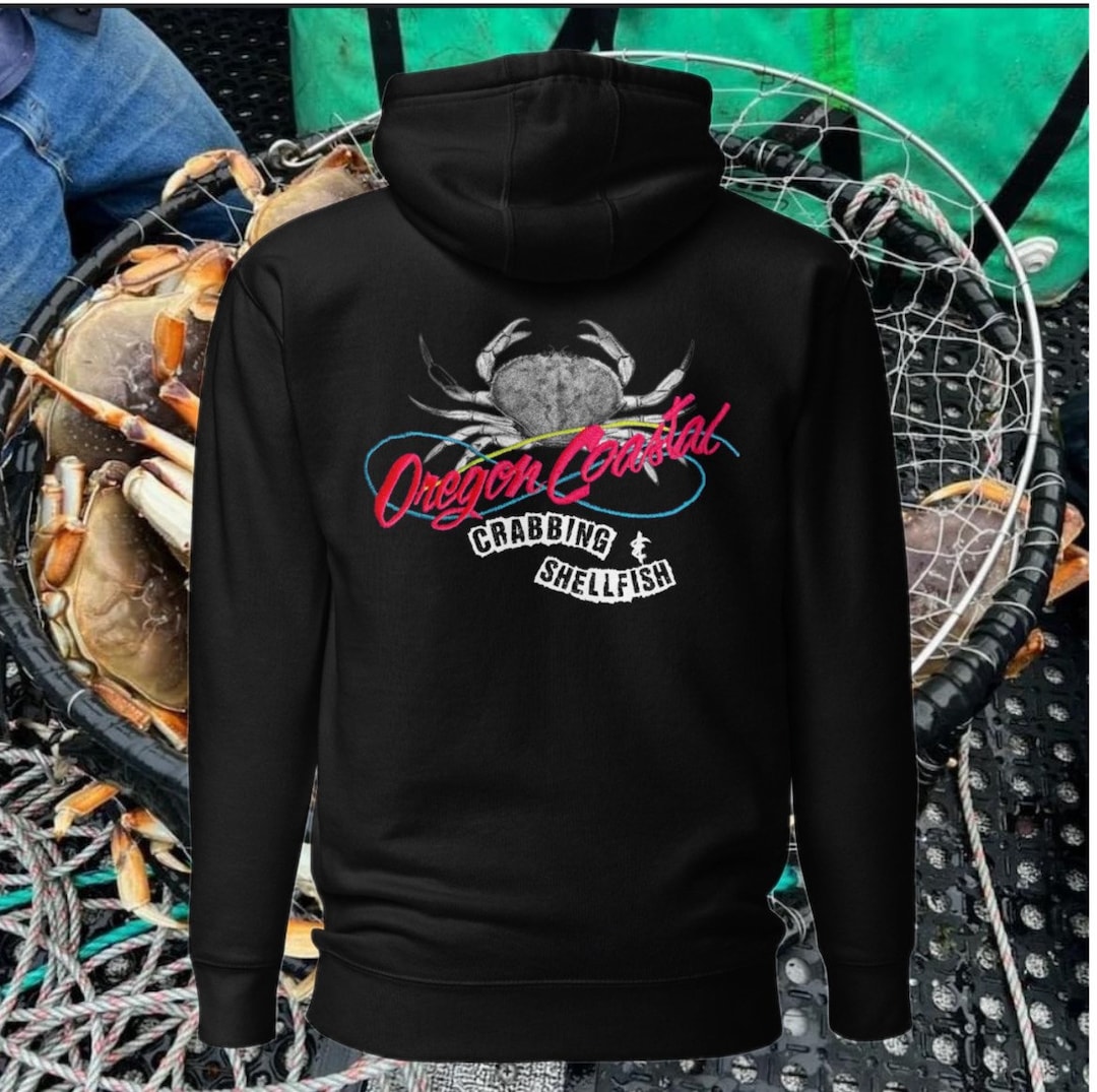 Oregon Coastal Crabbing & Shellfish Community Premium Unisex Hoodie - Etsy