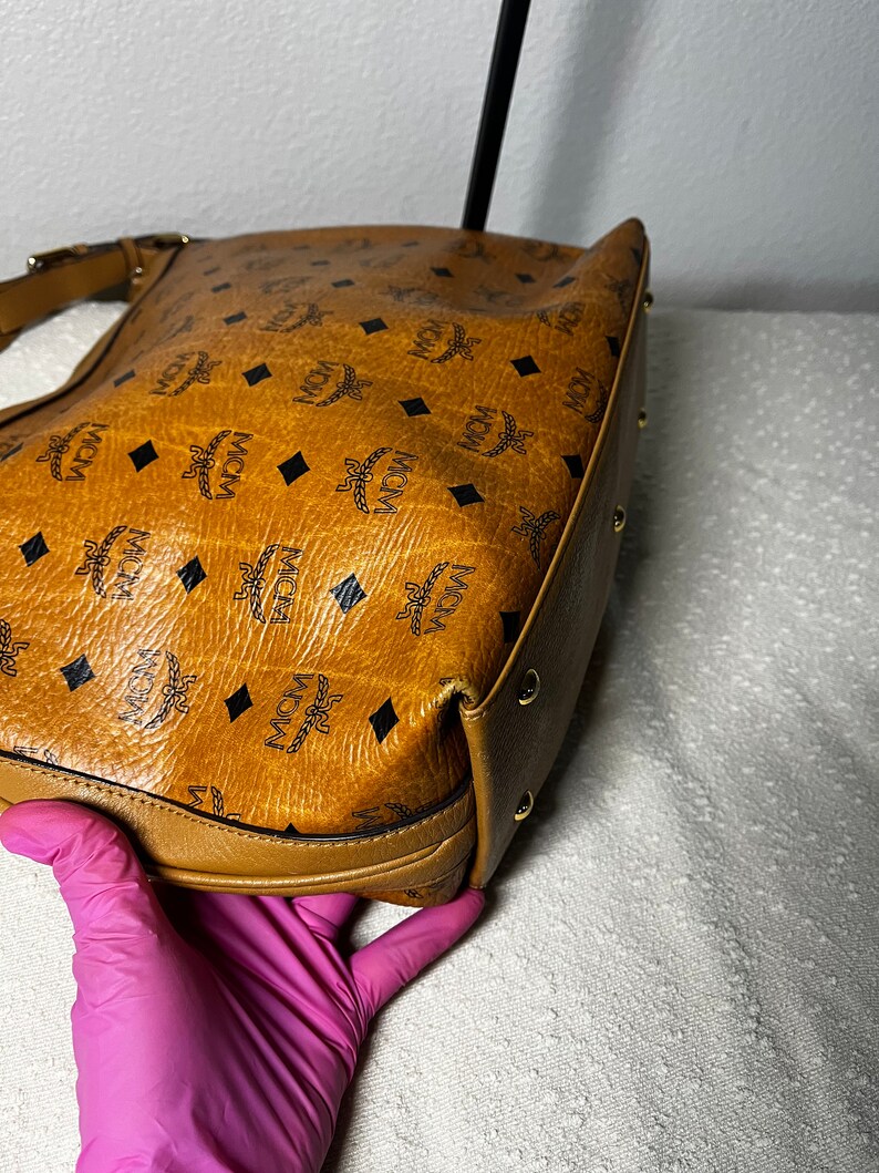 Authentic Preloved MCM Cognac Hobo Bag Etsy