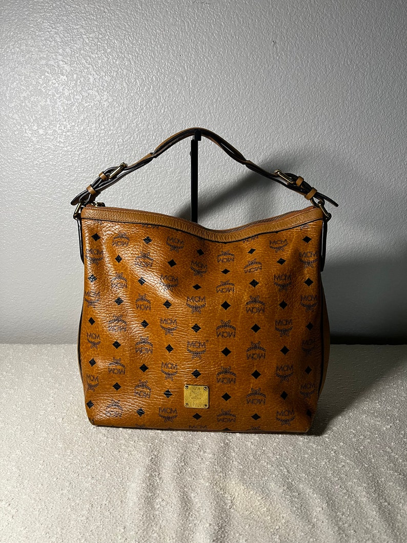 Authentic Preloved MCM Cognac Hobo Bag Etsy
