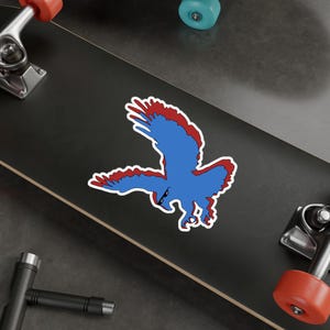 Sticker patriotique pygargue à tête blanche en vinyle pour ordinateur portable 4 juillet, idée cadeau d'anniversaire américain pour les pères, cadeaux de fête des mères pour la rentrée des classes