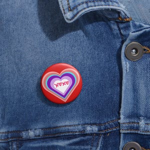 Heart Lapel Pin: XOXO Accessory, Button Pin Accessories