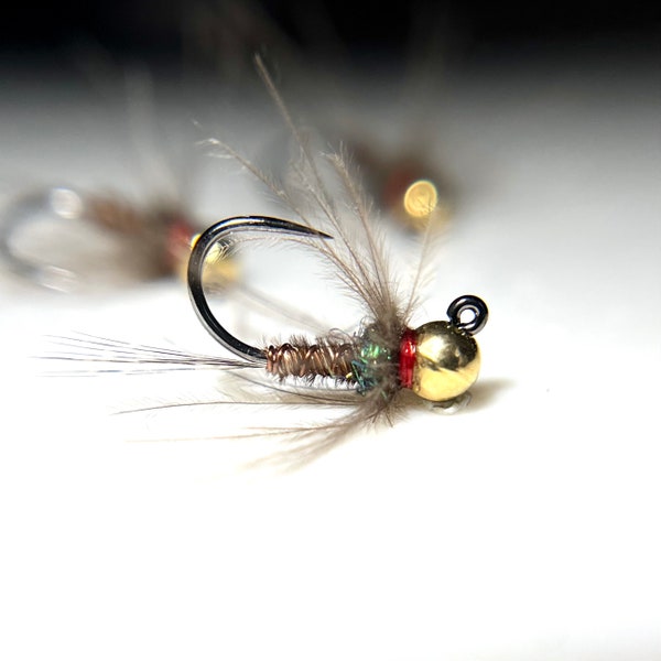 CDC Pheasant Tail Tungsten Jig Euro Nymph (3 pack)