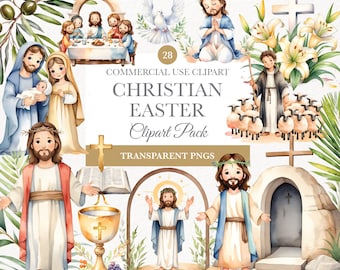 Christian Easter Clipart, Christian png, Faith png, Religious Easter png, Jesus Clipart, Printable Jesus Portrait, Church png