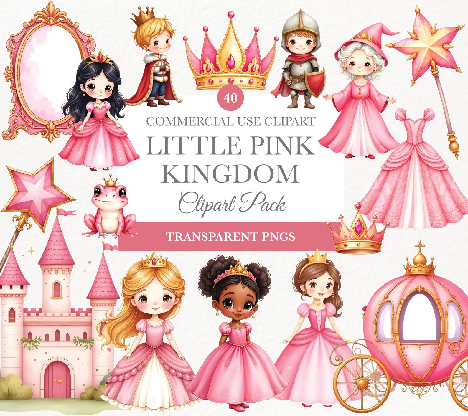 Princess and Castle Clipart, Magic Kingdom Png, Princess Castle Png ...