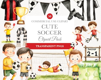 Clipart de fútbol en acuarela, Manualidades de papel, Zapatos de fútbol PNG, Balón de fútbol PNG, Descarga digital, Clipart de deportes, Clipart de fútbol