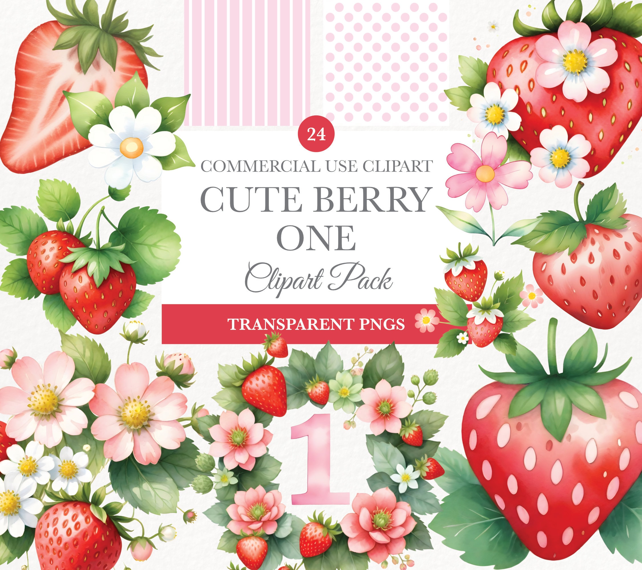 Berry First Birthday Png, Digital Download, Instant Download, Berry 1St Birthday, Png Bundle, Berry First Birthday Png, Berry Words