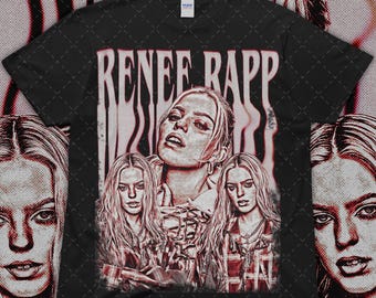 Camiseta de edición limitada de Renee Rapp, camiseta vintage de música Y2K, regalo para un fan de la música.