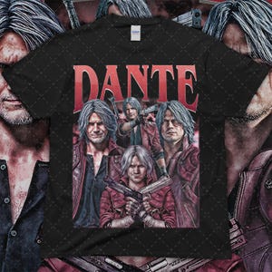 Dante 90s Vintage Style T-shirt, Soft-style Comfort Colors T-shirt, Gift For Woman and Man Garment-Dyed T-shirt