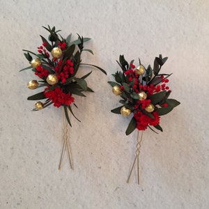 Getrocknete Blumen Haarnadeln, Herbst Blume Haarnadeln, Gebrannte Orange Hochzeit Blumen Haarnadeln, Hochzeit im Herbst Accessoires, Trockene Blume Haarteil