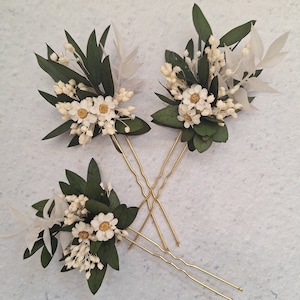 Dried flowers hair pins,Autumn Flower hair pins,flower hair pins,Fall wedding accessories,Dry flower hair pieces