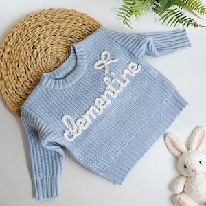 Custome Baby Name Sweater,Personalized Embroidered Children Sweater,Sweater Toddler With Name, Custom Baby Gift,Baby Birthday Gift,Baby Gift