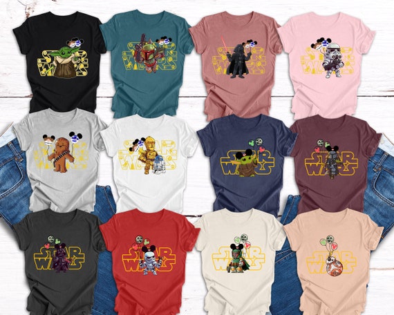 Disney Star Wars Characters Shirt, Star Wars Family Matchings Shirts, Star Wars Shirt For Group, Disney Shirt, Star Wars Schematic Shirt