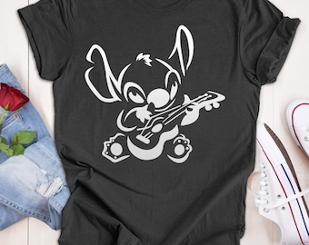 Disney Stitch Playing Guitar Shirt, Disney Stitch Best Day Ever Shirt, Lilo and Stitch Shirt, Disney Snacks Shirt, Disney Girl Shirt