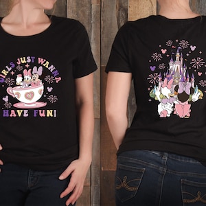 Disney Minnie and Daisy Besties Shirt, Girls just Wanna Have Fun Shirt, Besties Matching Shirt, Disney Besties Shirt, Disney Girls Trip Tee