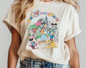 Retro Walt Disneyworld Shirt, Vintage Disneyworld Shirt, Mickey And Friends Shirt, Retro Disney Shirt, Disney 2025 Trip