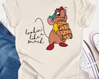 Funny Gus Gus The Snack Tour  Shirt, Vintage Cinderella Gus Gus Shirt, Looking Like A Snack Tee, Disney Family matching shirts