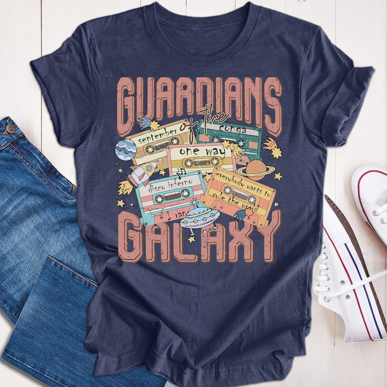 Guardians of the Galaxy Shirt, Guardians Galaxy Cassette Shirt, Vintage Concert Shirt, Star Wars Songs Shirt, Star Wars Tee, Retro Tee afbeelding 1