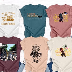 Star Wars Shirt, Droids Abbey Road T-Shirt, Movie Music Mashup Adults Gift For Men T Shirt, Disney Shirt, Star wars Shirts, Star Wars Gift