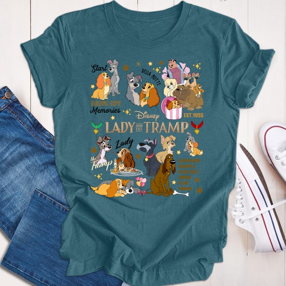 Vintage Lady And The Tramp Shirt, Retro Lady And Tramp Shirt, Disneyland Dogs Shirt, Dog Shirt, Disney Trip shirt, Disneyland Vacation tee