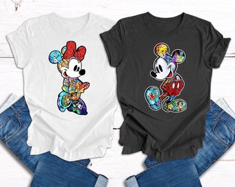 Disney Family Shirt, Mickey Sketch Shirt, Family Disneyworld Shirt, Minnie Women Shirt, Disneyworld Trip Shirt, Mickey Couple Shirt