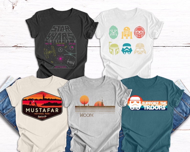Disney Star Wars Characters Shirt, Star Wars Family Matchings Shirts, Star Wars Shirt For Group, Disney Shirt, Star Wars Schematic Shirt