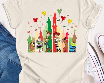 Toy Story Castle Shirt, Toy Story Shirt, Toy Story Jessie and Woody Shirt, Toy Story Couple Shirt, Disney Trip Shirt, Retro Toy Story Tee