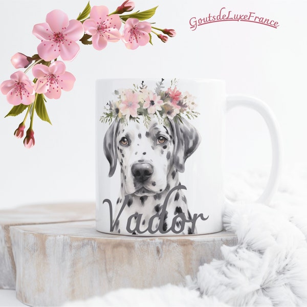 Mug personnalisé à partir d'une photo, cadeau pour amoureux des chiens, animal de compagnie, tasse à café, cadeau pour papa chien, papa chat