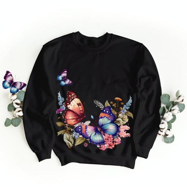 Sweat-shirt Papillons