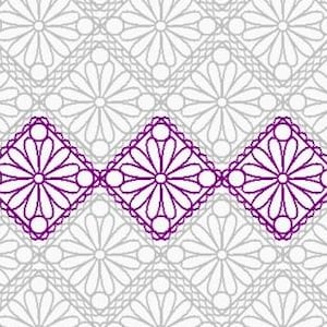 E2E NM Daisy Lace - Longarm Machine Quilting Digital Pattern - Edge to Edge pantograph