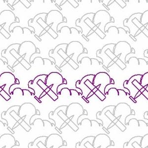 E2E NM Flyboys - Longarm Machine Quilting Digital Pattern - Edge to Edge pantograph