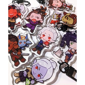 BG3 Companions Acrylic Charms