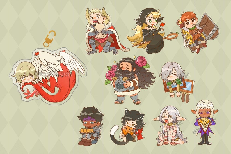 PREORDER DunMesh Acrylic Charms image 1