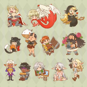 DunMesh Anime Acrylic Charms Keychain