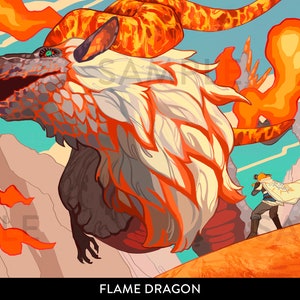 Stampe del videogioco Hero of the Wild Flame Dragon (semi)