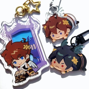 Pit and Dark Pit Acrylic Charms | Beans | Mirror of Truth