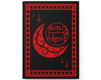 Grimorio de Stolas - Renovación roja y negra - Cuaderno de tapa dura mate