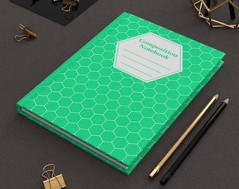Mint Honeycomb Composition Notebook Honey Composition Notebook Cute Gift for Her Back to School Gift for Teachers and Office