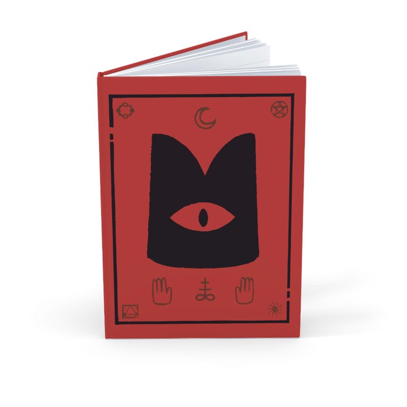 A5 Cult of the Lamb Lambert Inspired Book of Doctrines Book of Sermons for Devoted Followers Fanmade Hard Backed Journal image 1