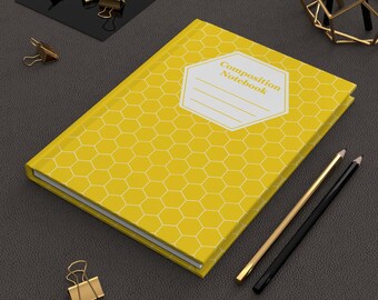 Honeycomb Composition Notebook Honey Composition Notebook Cute Gift for Her Back to School Gift for Teachers and Office