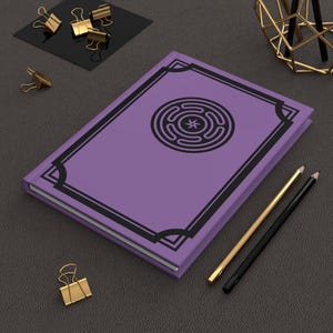 Strophalos Hecate's Wheel Notebook Simple and Aesthetic Book of Shadows Cute Occult Journal Spiritual Gift Wiccan Hardcover Journal Matte