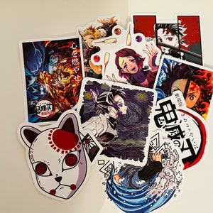 Demon-slayer Random Sticker Set / Demon Slayer Cartoon Stickers / Scrapbooking Decoration Stickers/Journal Decoration/Craft Deco/