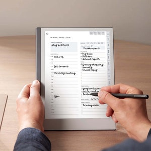 Efficiently plan and organize your days, weeks, and months with the reMarkable 2 Daily Planner. Benefit from a clear layout, hyperlinked pages for swift navigation, and a design that simplifies tracking your tasks and goals.