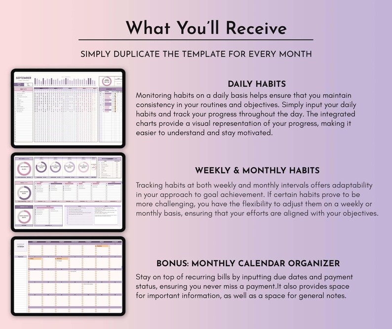 Receive a comprehensive tool equipped to help you achieve your goals. Our goal tracker digital platform offers a seamless solution for managing your habits and tracking your progress, empowering you to achieve success in all areas of your life.