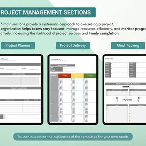 Onenote Project Planner Template: Project Management, Task & Goal ...