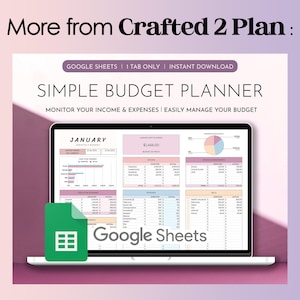 Explore more digital planners from Crafted2Plan, including the OneNote templates, Google sheets templates and Excel templates, designed to complement your project planning needs.