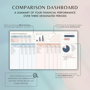 Easily compare financial performance across time periods. Identify trends, adjust budgets, and make informed decisions for growth. Ideal for strategic business planning.