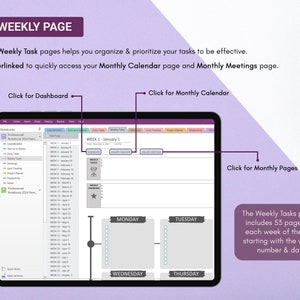 Experience enhanced organization with the OneNote Template 2024, where the weekly page feature provides a structured canvas to map out your weekly goals, tasks, and priorities with clarity and ease.