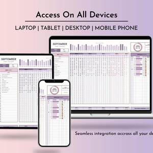Access your habit tracker anywhere, anytime, on any device. With our digital habit planner, you can easily manage your routines and track your progress on the go, empowering you to stay accountable and focused on your objectives.