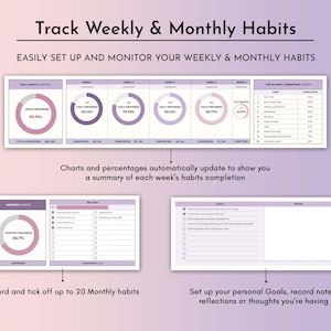 Effortlessly track your weekly and monthly habits. With our monthly habit tracker, you can set and monitor your goals with ease, ensuring consistent progress towards your desired outcomes.